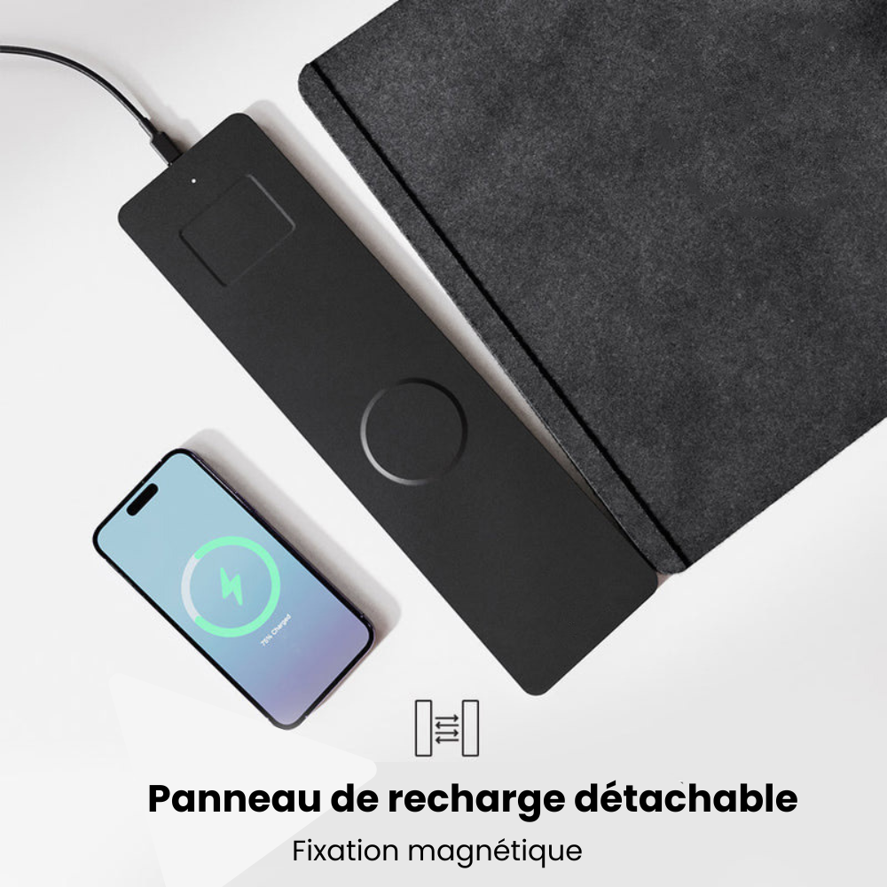 Tapis de souris NEVYON – Recharge sans fil magnétique détachable - NEVYON